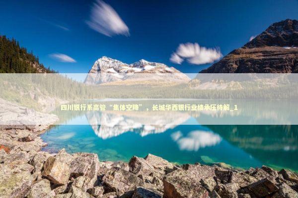 四川银行系高管“集体空降”，长城华西银行业绩承压待解_1