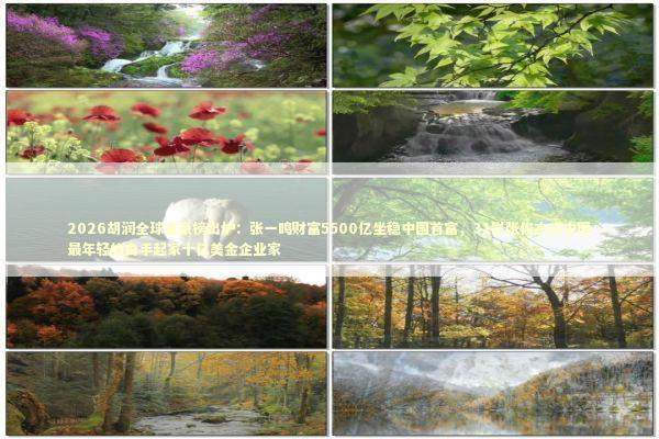 2026胡润全球富豪榜出炉：张一鸣财富5500亿坐稳中国首富，31岁张俊杰成中国最年轻的白手起家十亿美金企业家