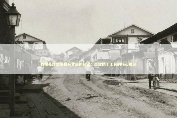 数据处理效率提升背后的秘密：高效助手工具的核心机制 IT技术