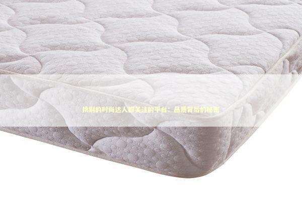 挑剔的时尚达人都关注的平台：品质背后的秘密 时尚用品